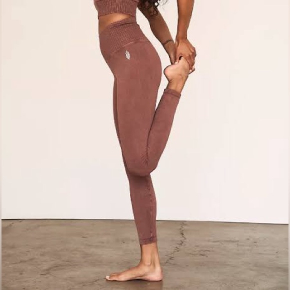 Free People High Rise 7/8 Length Good Karma Leggings